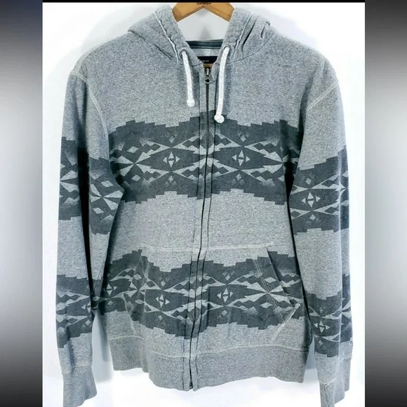 American Eagle Outfitters Full Zip Hoodie Men's XL Athletic Fit Gray - Picture 1 of 7